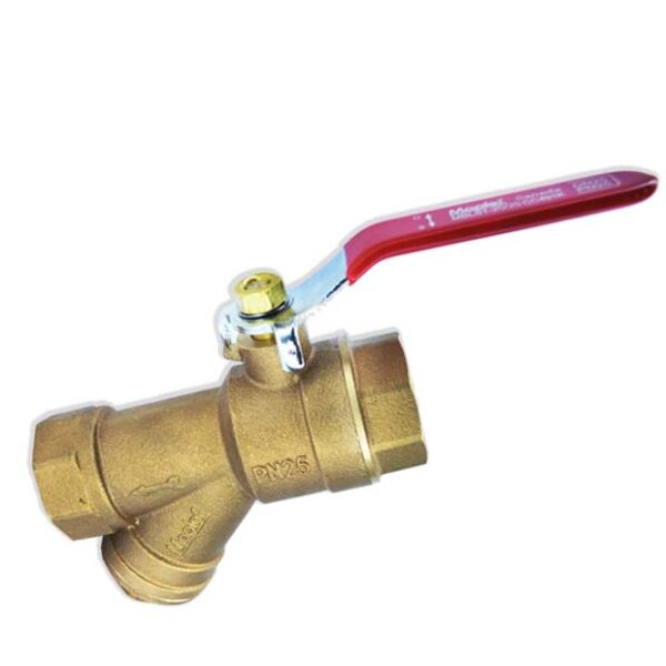 Product image of Bronze Ball Valve with Y-Strainer PN25.